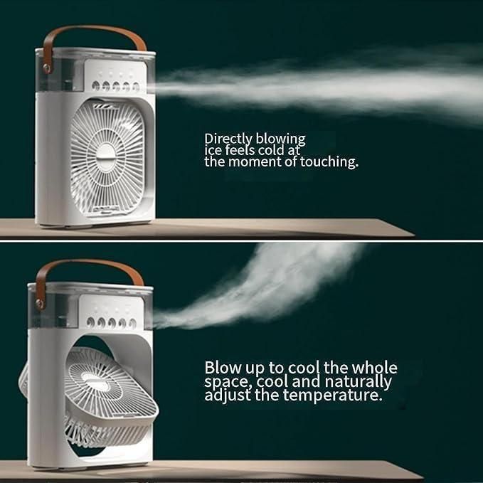 Newpicks Mini Air Cooler fan | USB Electric Fan |Personal 3 Speeds Evaporative Air Cooler Small Spray Mist Desk Fan
