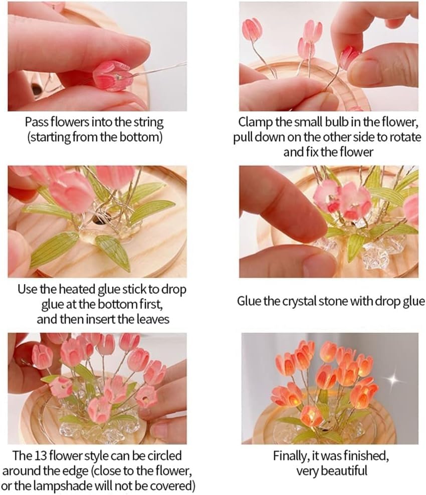 Tulip Night Light | LED Decorations Lamp | DIY Tulip Lamp