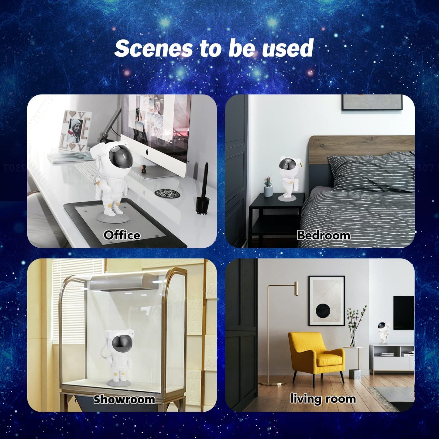 Astronaut Galaxy Projector With Bluetooth Speaker