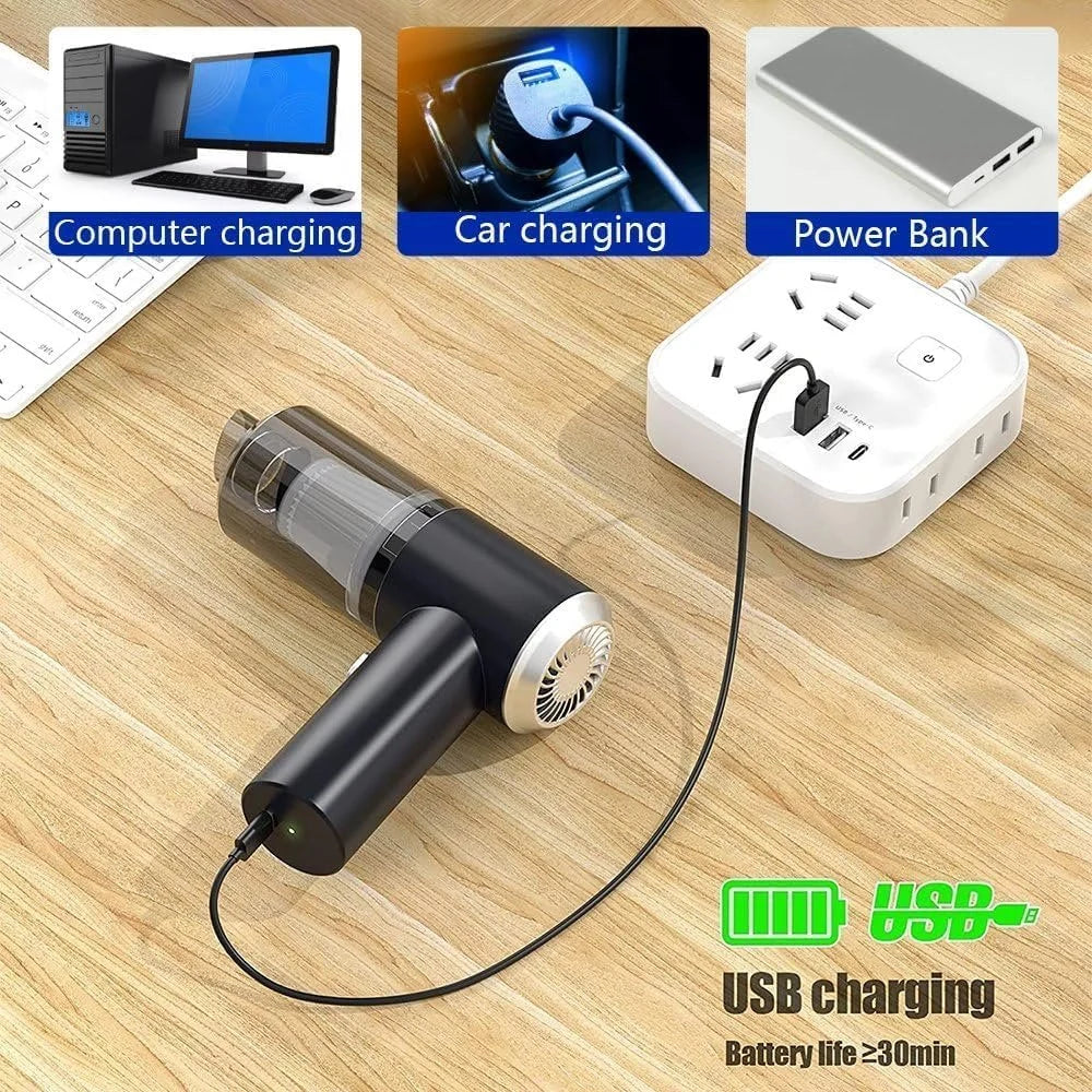 3 In 1 Car Mini Vacuum Cleaner