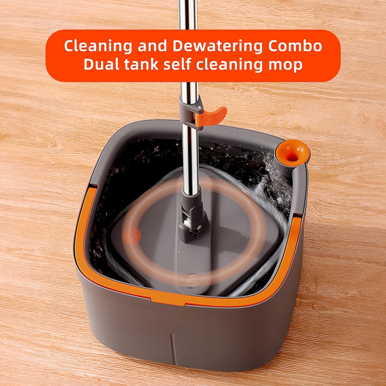 Dynamic M16 Spin Mop and Bucket Set | Bucket Mop ( 2 Microfiber Pad )