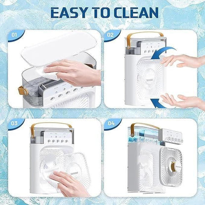 Newpicks Mini Air Cooler fan | USB Electric Fan |Personal 3 Speeds Evaporative Air Cooler Small Spray Mist Desk Fan
