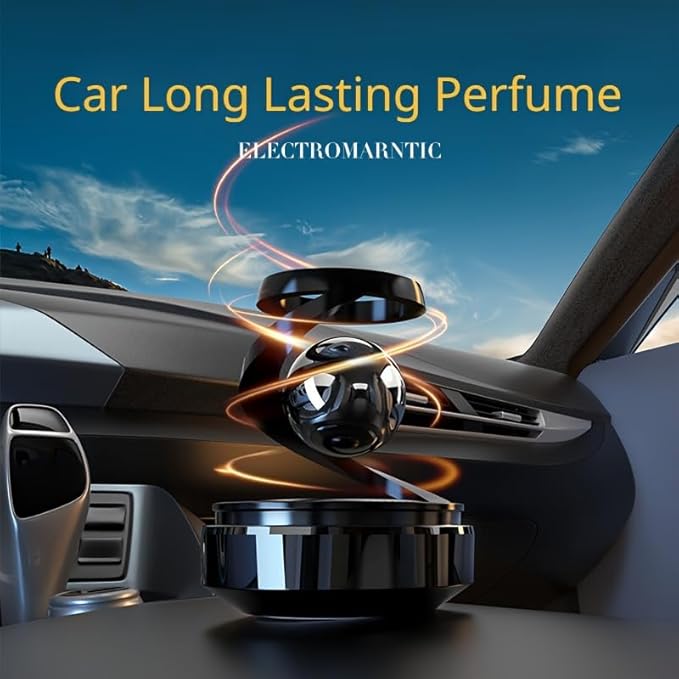 Plastic Solar Powered Levitating Ball Illusion Car Interior Dashboard Air Freshener