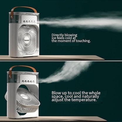 Newpicks Mini Air Cooler fan | USB Electric Fan |Personal 3 Speeds Evaporative Air Cooler Small Spray Mist Desk Fan