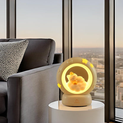 Cat Moon LED Night Lamp