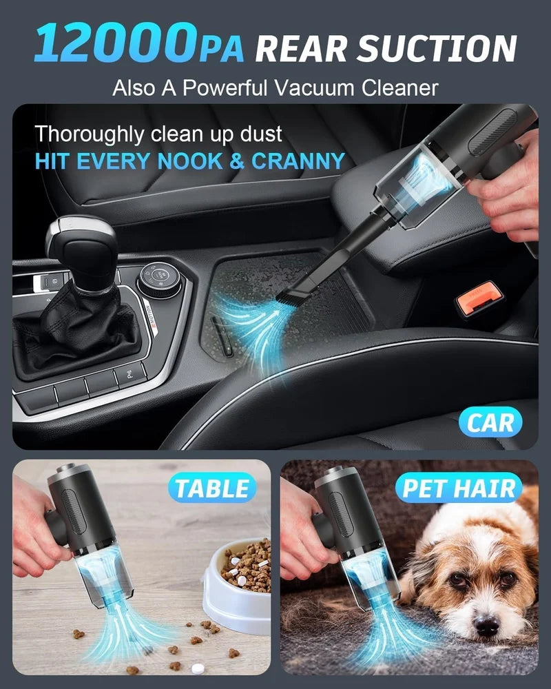 3 In 1 Car Mini Vacuum Cleaner