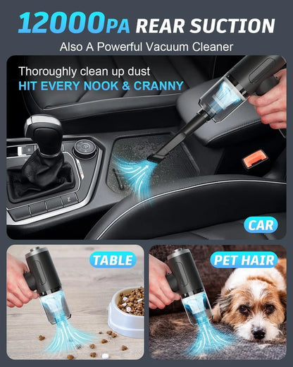 3 In 1 Car Mini Vacuum Cleaner