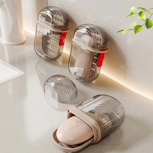 Transparent Travel Soap Case (2 Pcs)