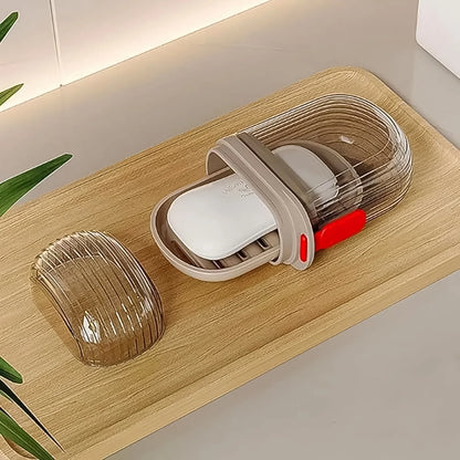 Transparent Travel Soap Case (2 Pcs)