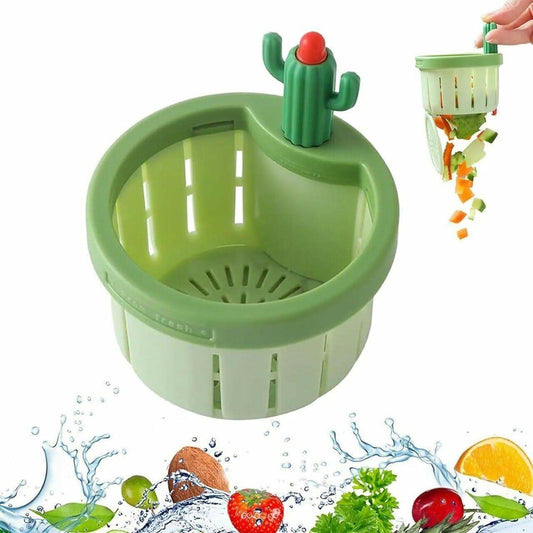 Cactus Kitchen Sink Drain Strainer Press Automatic Sink Drain Strainer Sink Drain Basket  (2 Pieces)