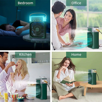 Newpicks Mini Air Cooler fan | USB Electric Fan |Personal 3 Speeds Evaporative Air Cooler Small Spray Mist Desk Fan